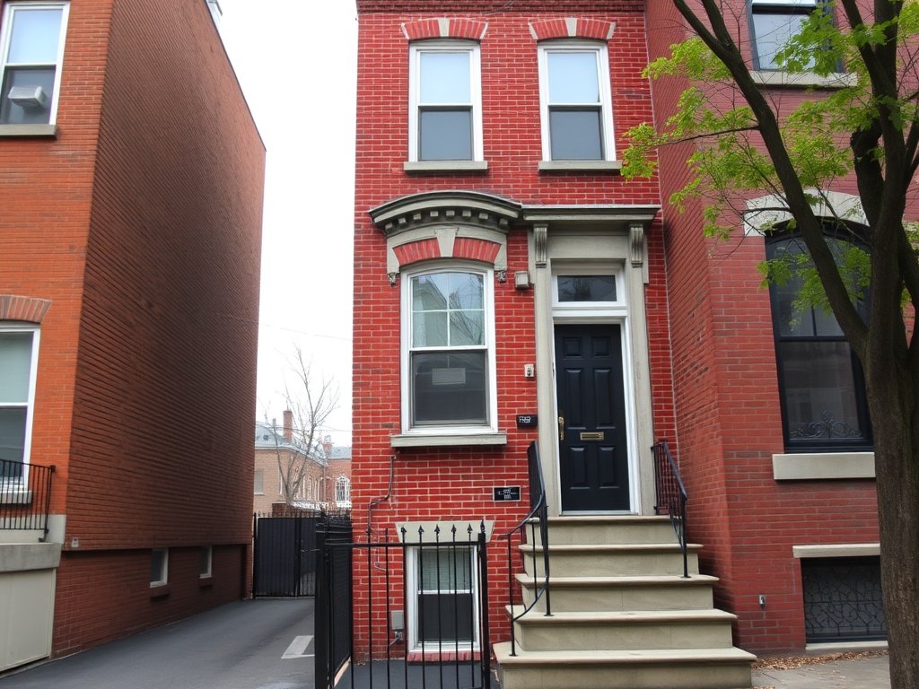 Two-family brick on 44th between 13th and 14th